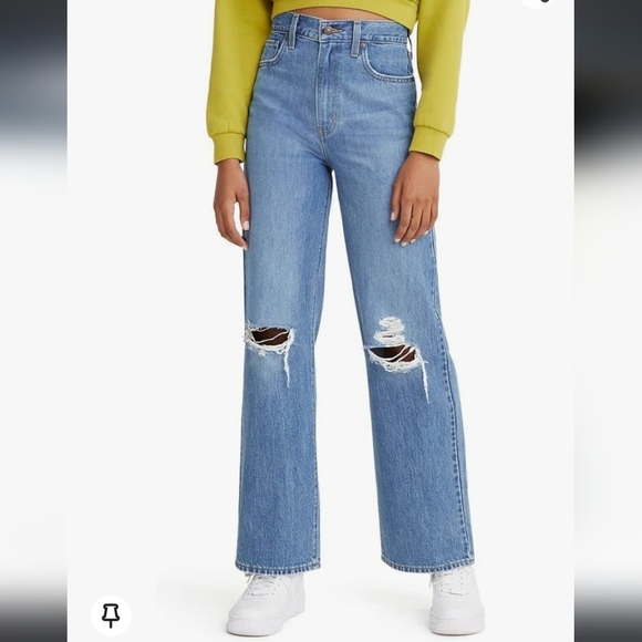 Levi's High-Waisted Straight Jeans - Size 28 - Picture 1 of 9